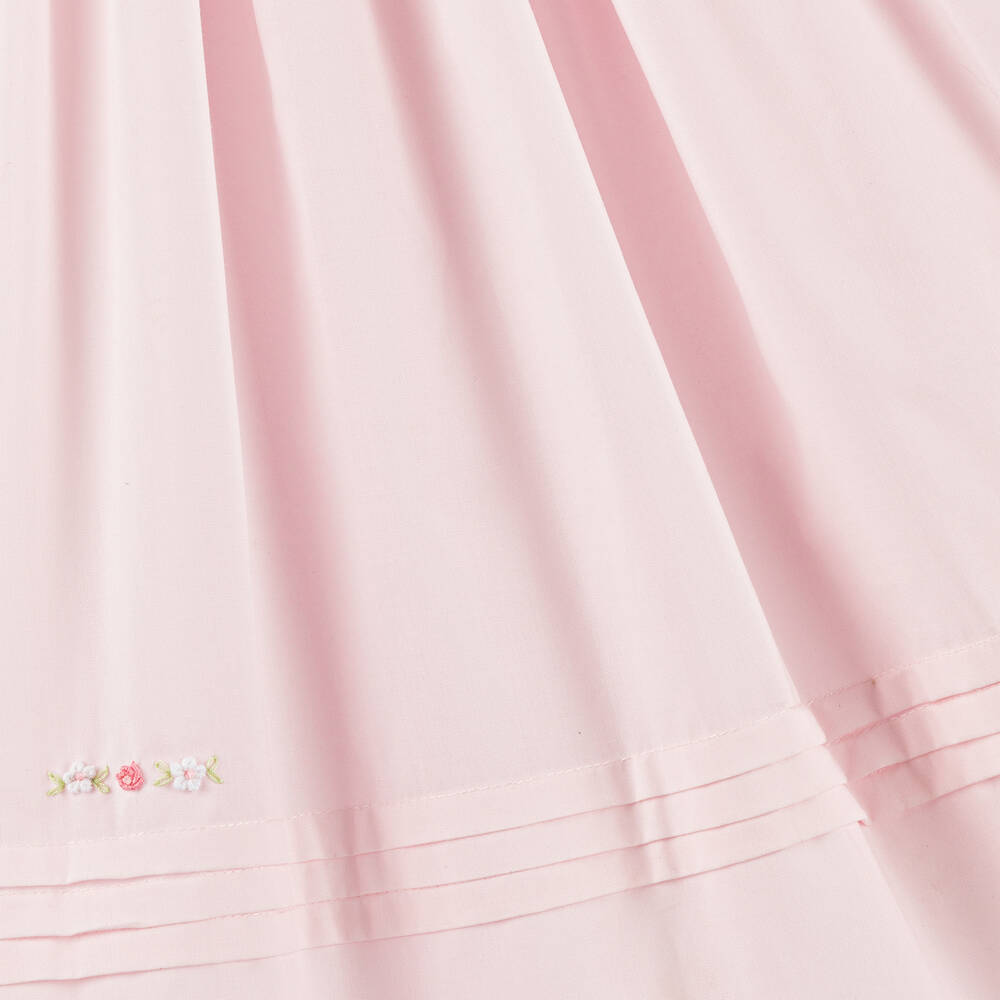 Girls Pink Smocked Cotton Dress (12M) NWT