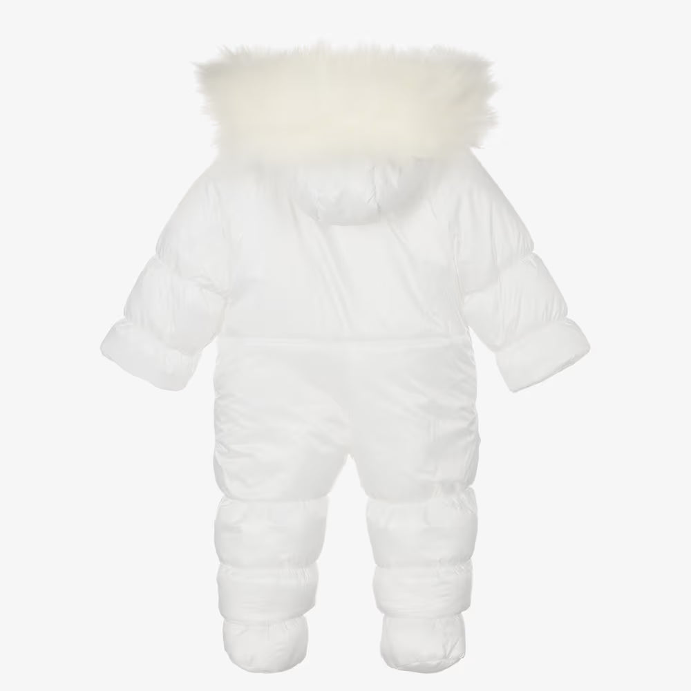 Ivory Snowsuit With Crown (EUC 18-24M)