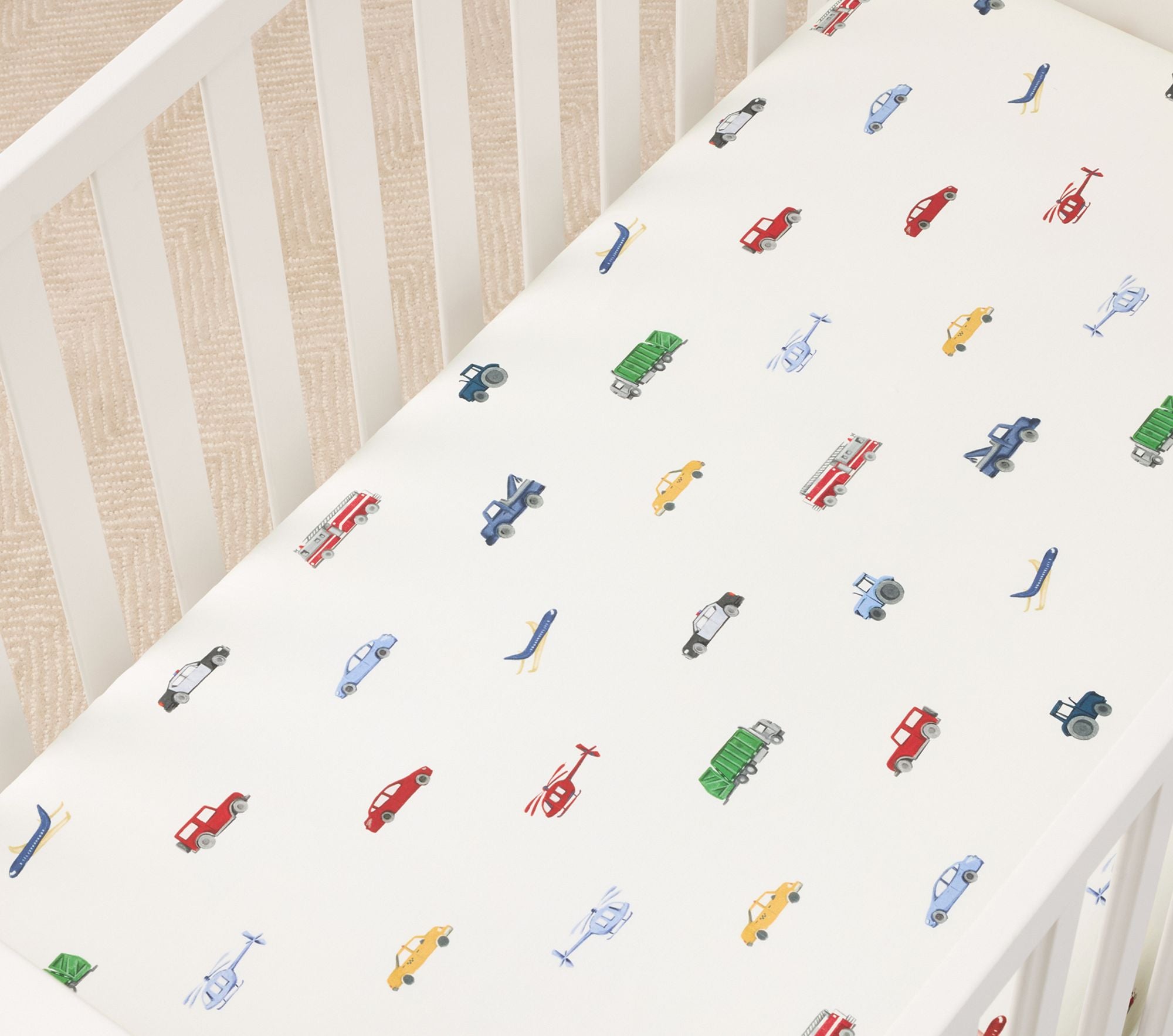 Trace Transportation Organic Crib Fitted Sheet - Set of 2 NWT