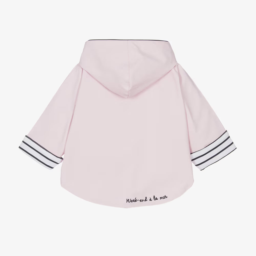 Girl Pink Hooded Rain Poncho (NWOT 6M)