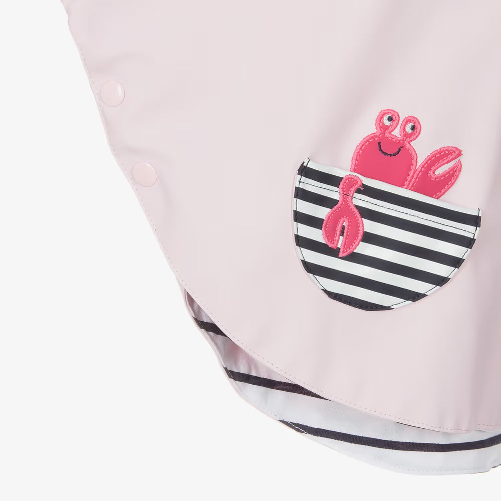 Girl Pink Hooded Rain Poncho (NWOT 6M)