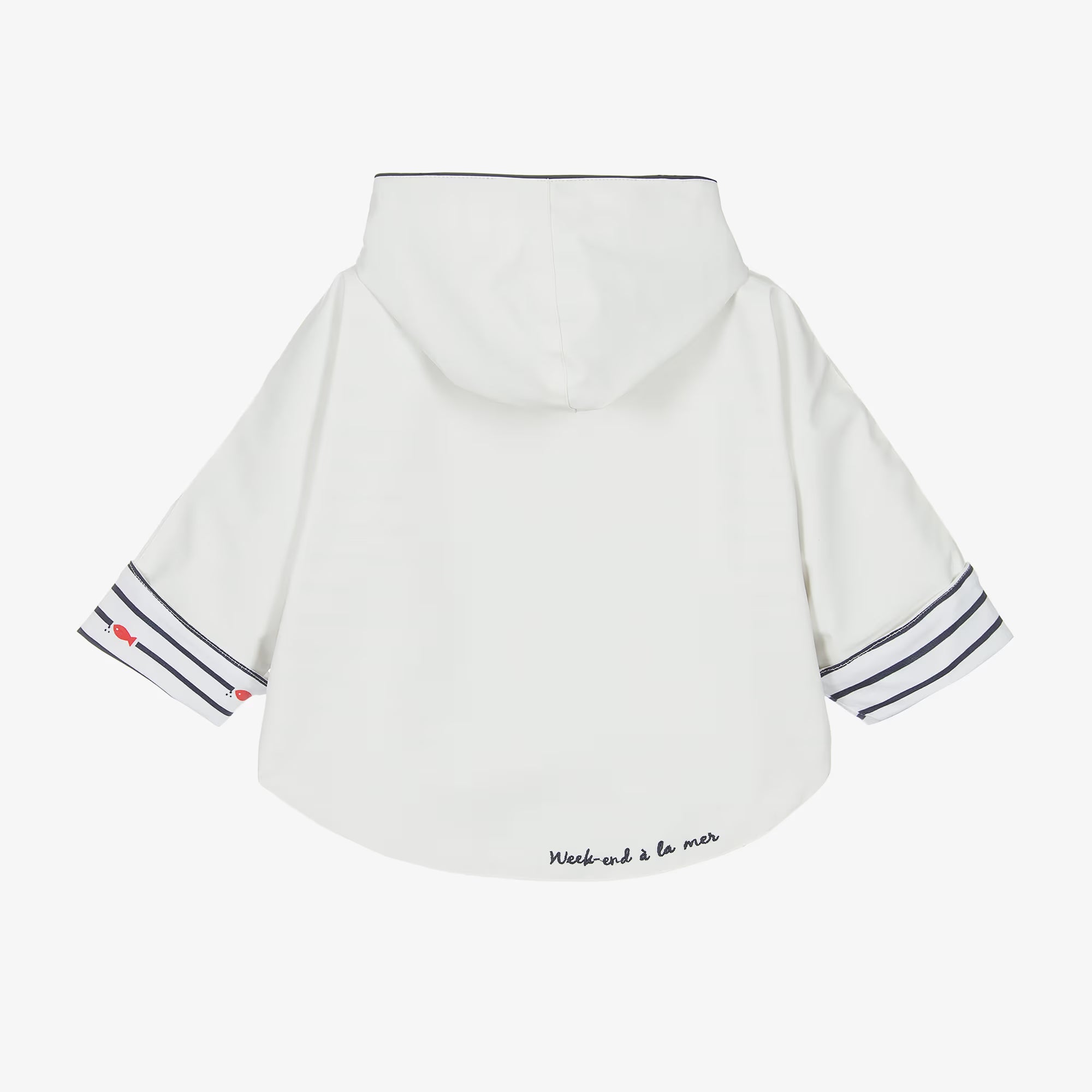 Boys White Hooded Rain Poncho (EUC 18M)