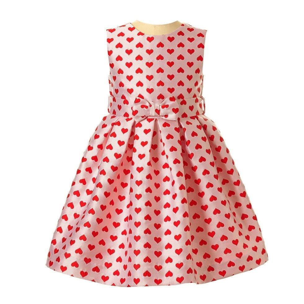Heart Damask Party Dress (EUC 2T)