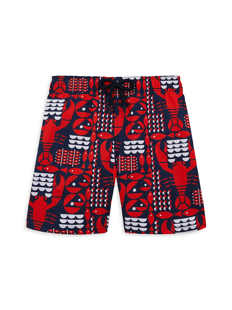 Little Boy's & Boy's Lobster Print Stretch Swim Trunks (EUC 2T)