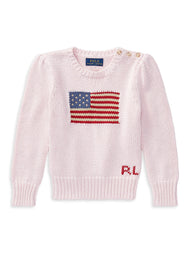 Little Girl's & Girl's American Flag Sweater (18M) EUC