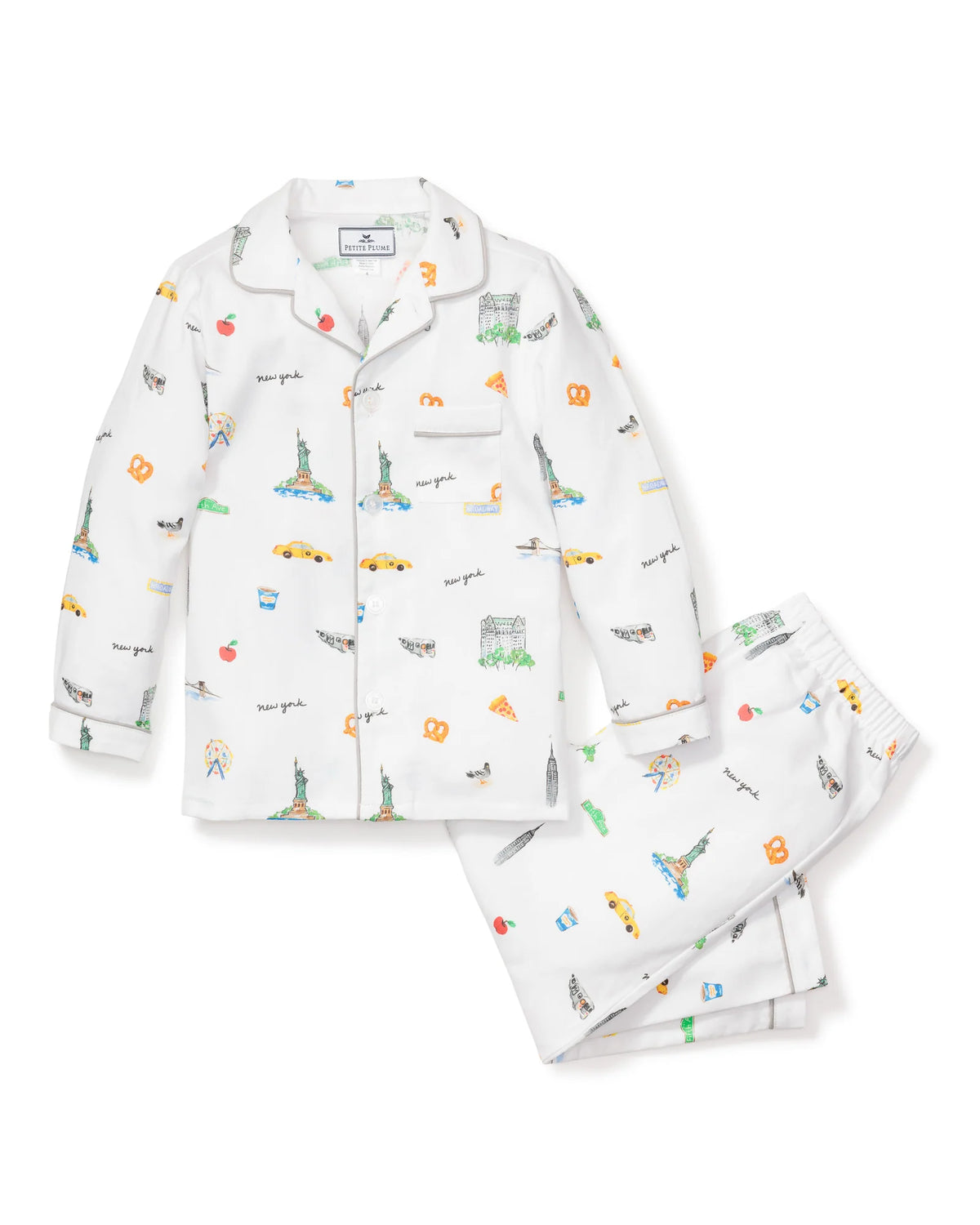 Kid's Twill Pajama Set in New York! New York! (EUC 3T)