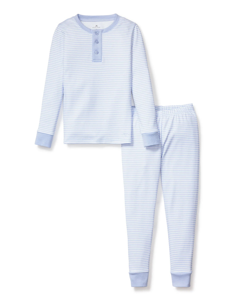 Kid's Pima Snug Fit Pajama Set in Blue Stripes  (EUC 3T)
