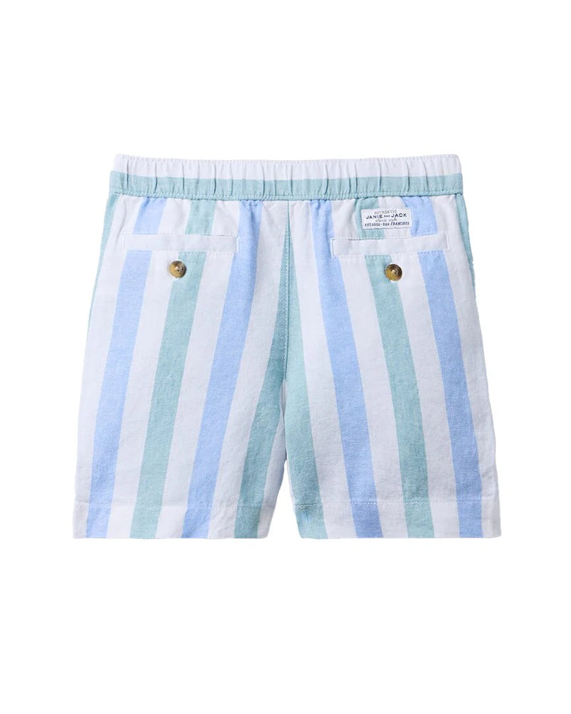 Striped Linen Blend Shorts (EUC 3T)