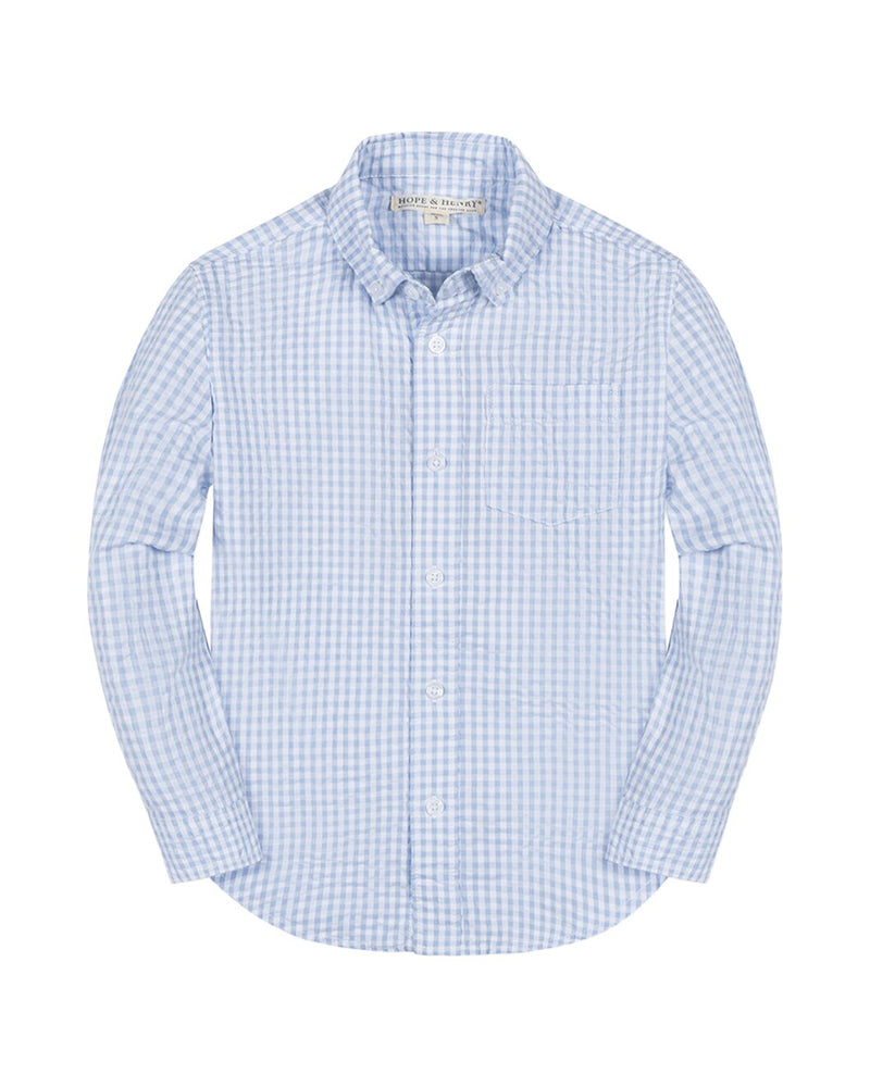 Stretch Poplin Long Sleeve Button Down Shirt (NWT 3T)
