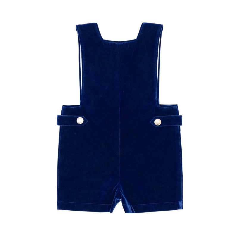 James Henry Jon Jon in Blue Velvet & Peter Pan Shirt (Size: 4T) EUC