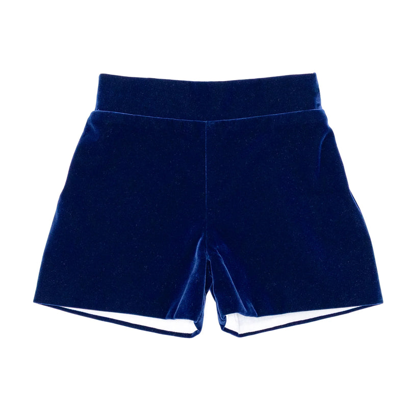 ROBERT SHORTS IN BACK BAY BLUE VELVET (Size: 3T) EUC
