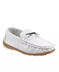 Toddler Boys White Loafers (Size 7) NWT