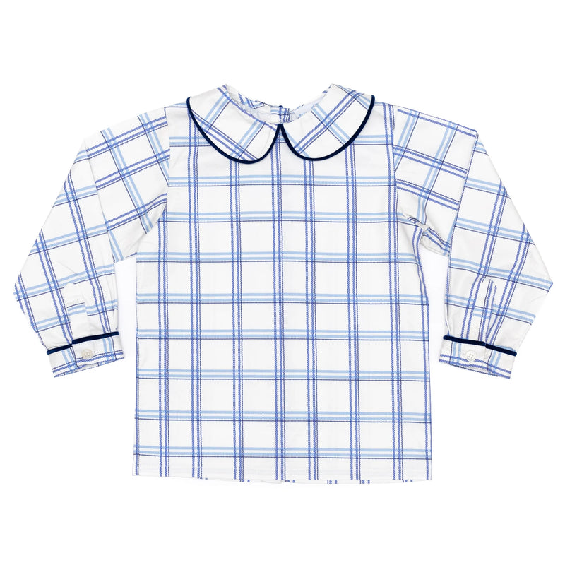 Long Sleeve Henry Peter Pan in Prescott Plaid  (Size 4T) NWOT
