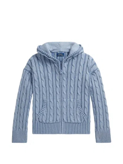 Cable-Knit Cotton Full-Zip Hoodie (EUC 3T)
