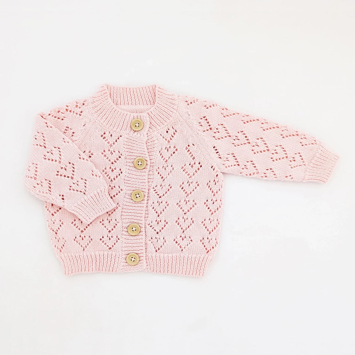 HEART LACE CARDIGAN (EUC 12-18M)