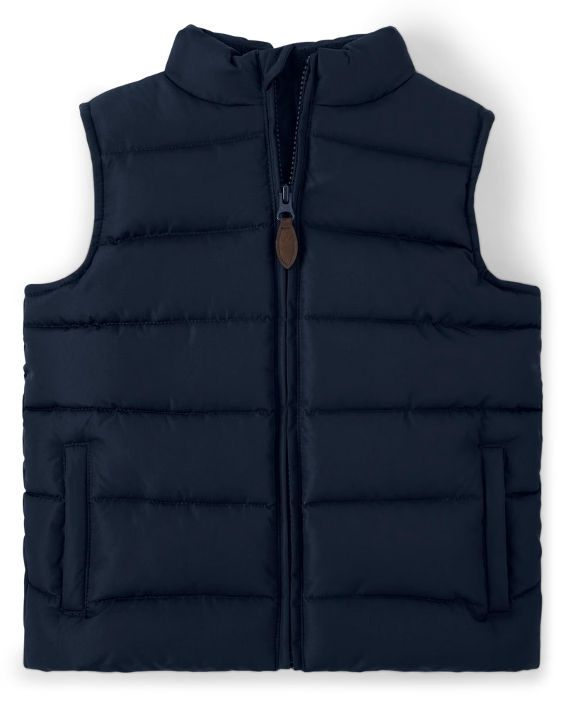 Boys Puffer Vest - Uniform - Blue (3T) EUC