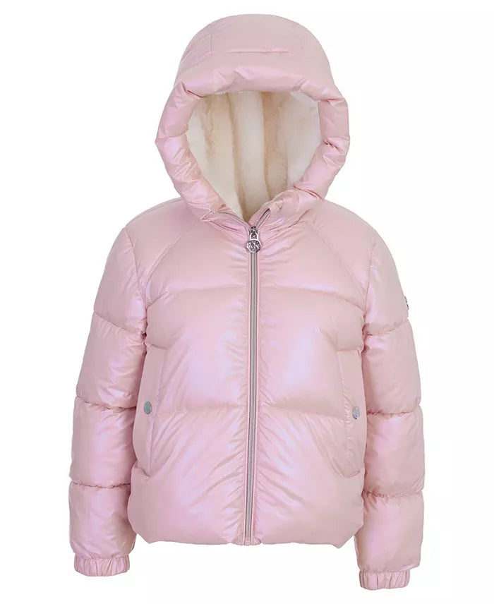 Little Girls Hooded Puffer Coat (EUC 18M)