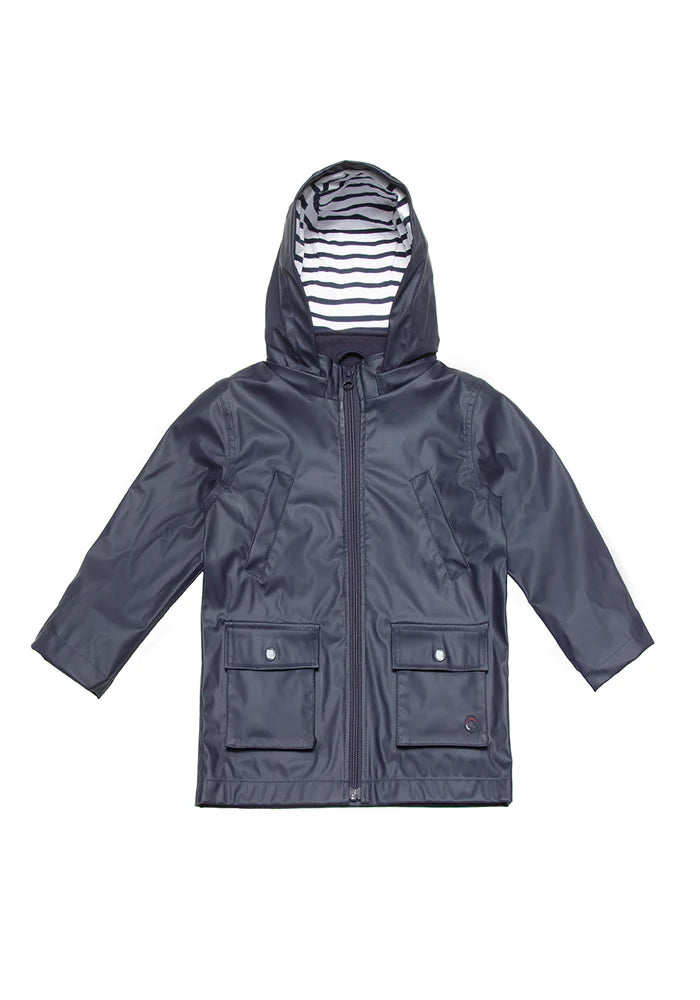 Pacifique Navy Raincoat (NWT 3T)