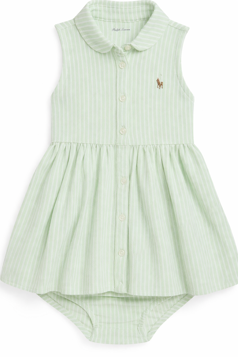 Knit Oxford Dress & Bloomer (EUC 18M)