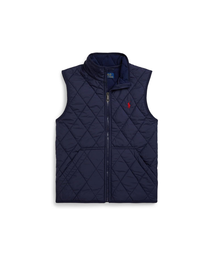 Big Boys Quilted Fleece-Lined Vest (EUC 3T)