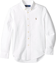 Kids Boy's Cotton Oxford Sport Shirt White (2T)) EUC