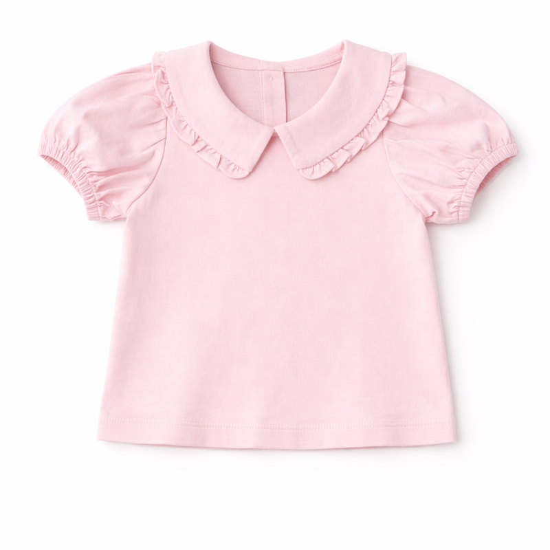 Collared Puff Sleeve Top (Size: 12-18M) NWT