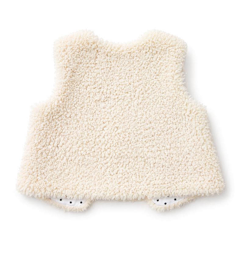 Cream Teddy Vest (Size: 18M) NWT