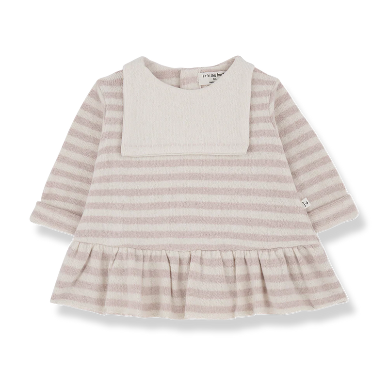 Claudette Blush Stripe Dress (NWT 12M)