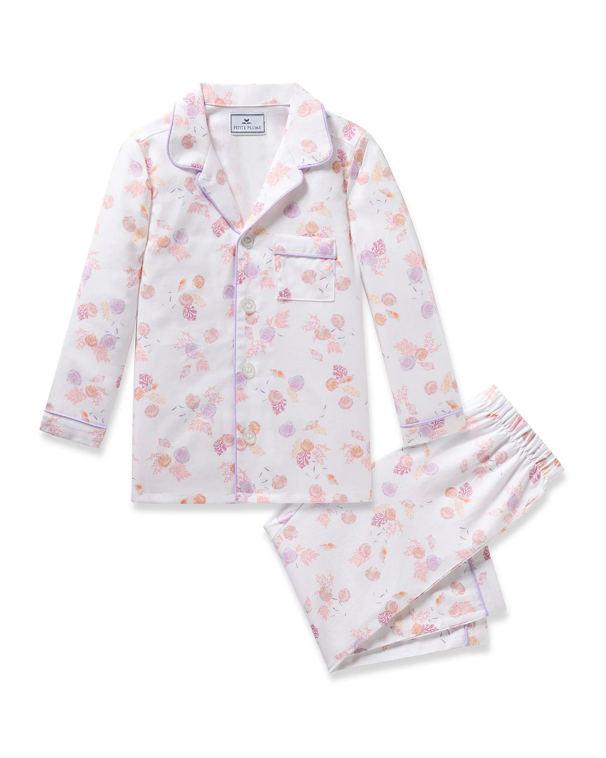Kid's Twill Pajama Set in Pink Timeless Toile (EUC 12-18M)