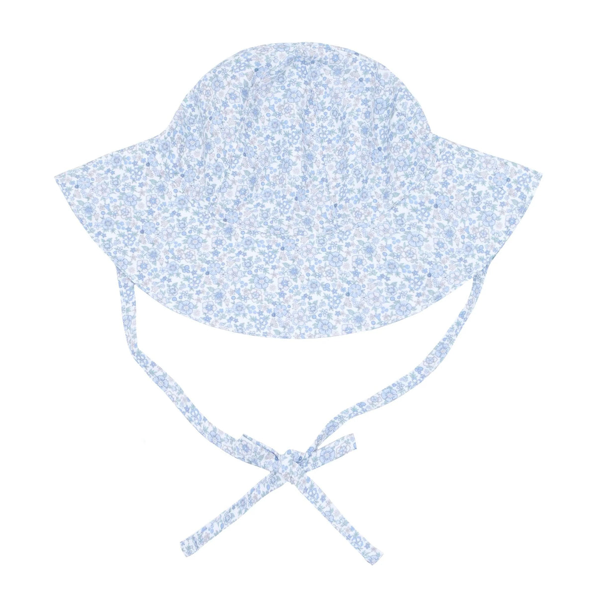 Baby slate floral sun hat (Size: 12-18M) NWOT