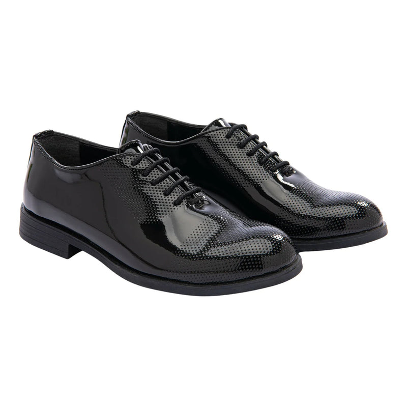 Patent Lace Dress Shoes (24 EU - 8 Toddler US) EUC