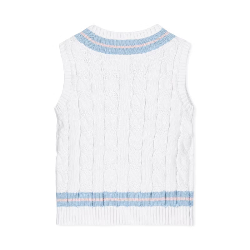 Boys' Organic V-Neck Cricket Sweater Vest (NWT 3T)