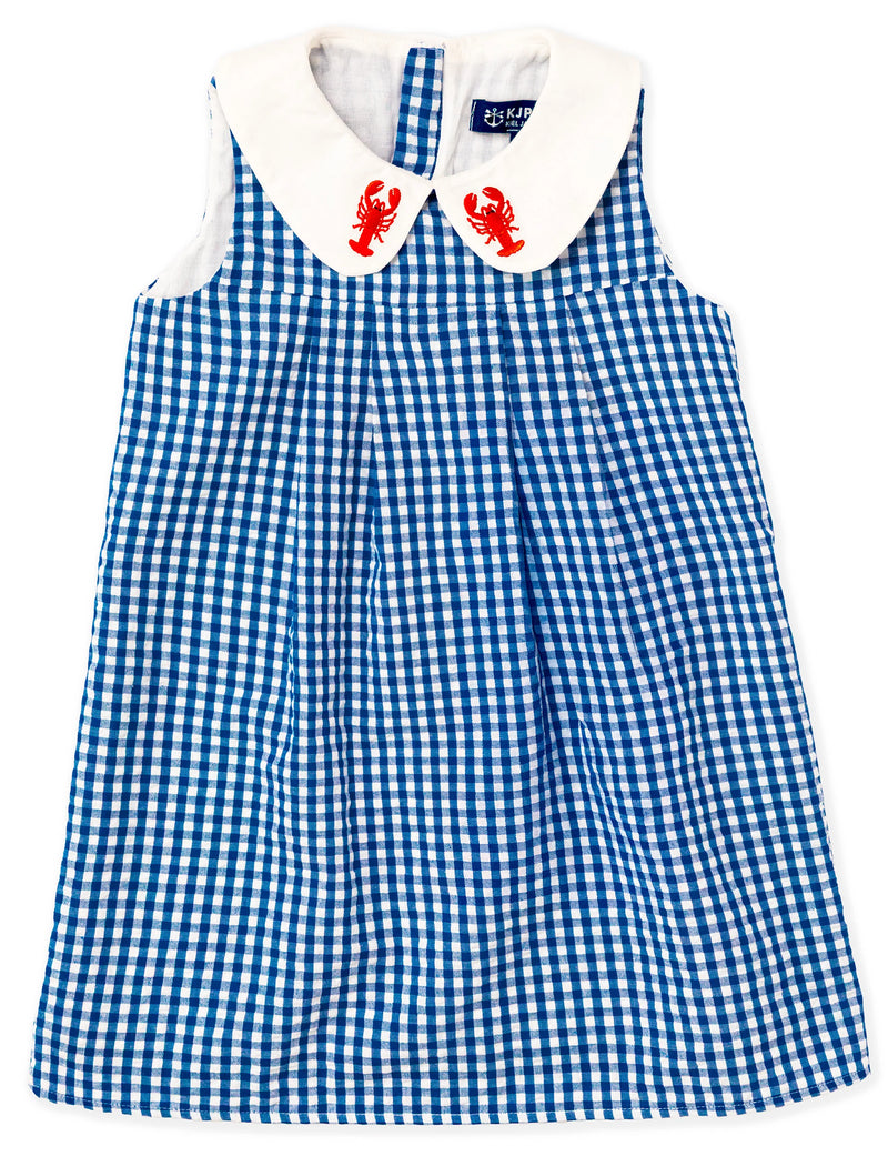 Diane Gingham Embroidered Lobster Kids Dress ( Size: 2T) NWT