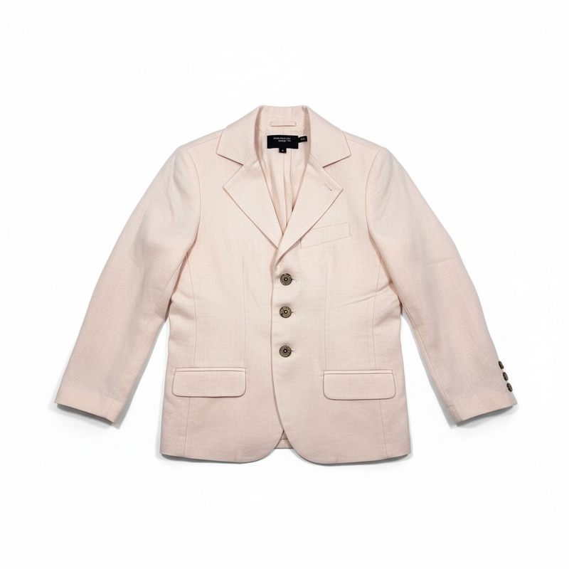 Linen Boys Kids Blazer Jacket Seersucker (24M) EUC