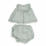 Baby Girl's Seersucker Matching Set (12-18M) EUC
