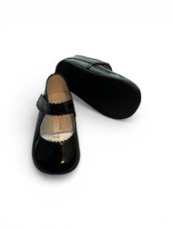 Girls Blush Leather Velcro First Walkers (Size 6-9M) EUC