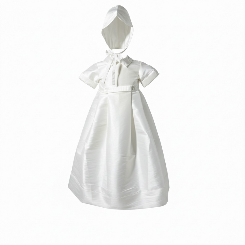 Boy or Girl Ivory Gown & Bonnet Christening Gift Set ( Size 9M) NWOT
