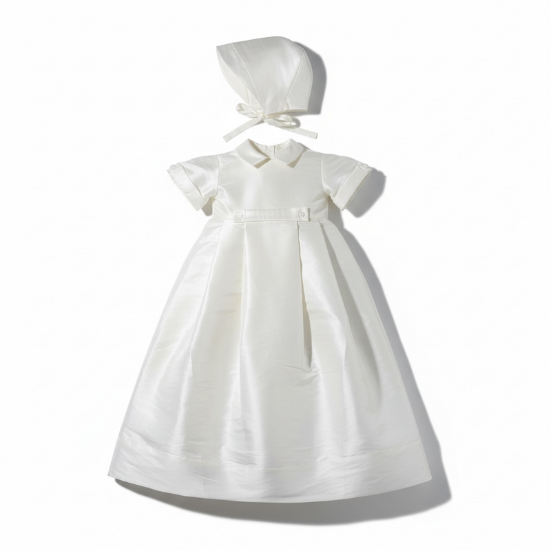 Boy or Girl Ivory Gown & Bonnet Christening Gift Set ( Size 9M) NWOT