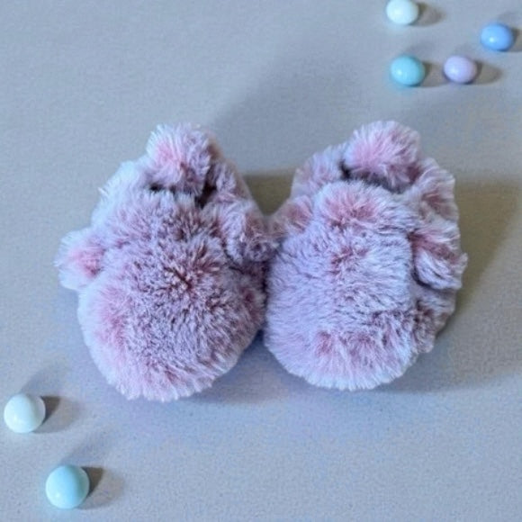 Carter's Soft Pink Baby Bear Booties ( Size 3-6M) EUC
