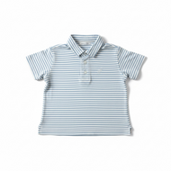 Blue Stripe Worth Avenue White Stork (2T) EUC