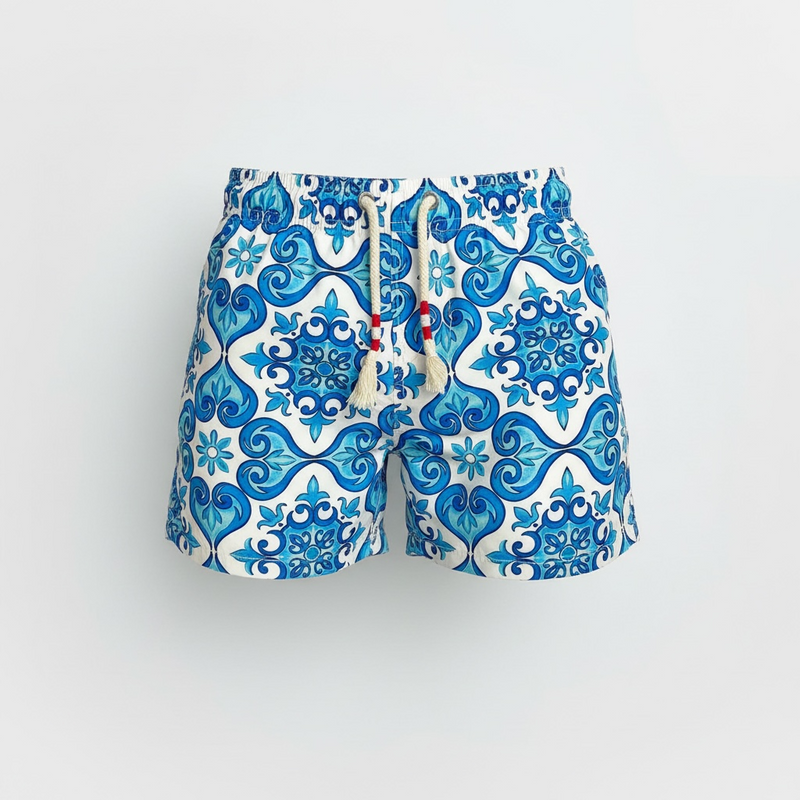 Boy Lightweight Fabric Swim Shorts (2T) EUC