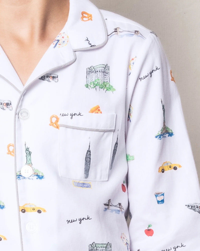 Kid's Twill Pajama Set in New York! New York! (EUC 3T)