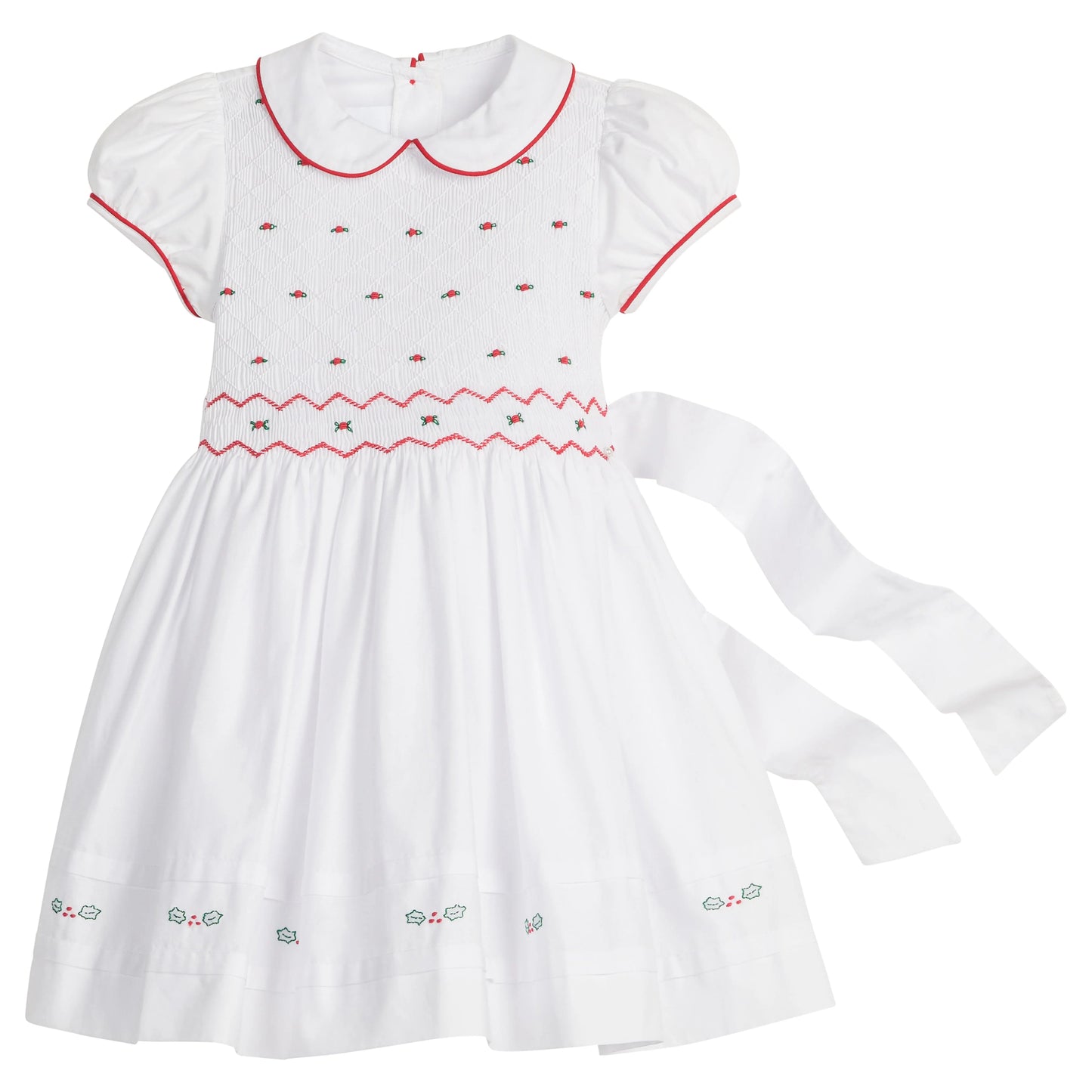 Smocked Claiborne White Dress - Holly (Size 18M) NWOT