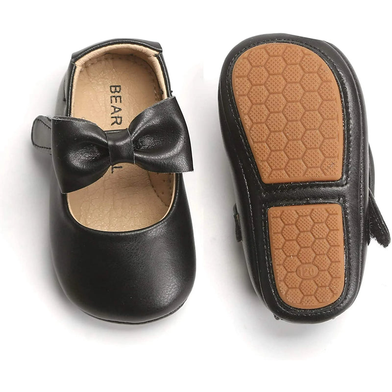 Baby Walking Shoes Moccasins Rubber Sole in (Size 12-18M) EUC