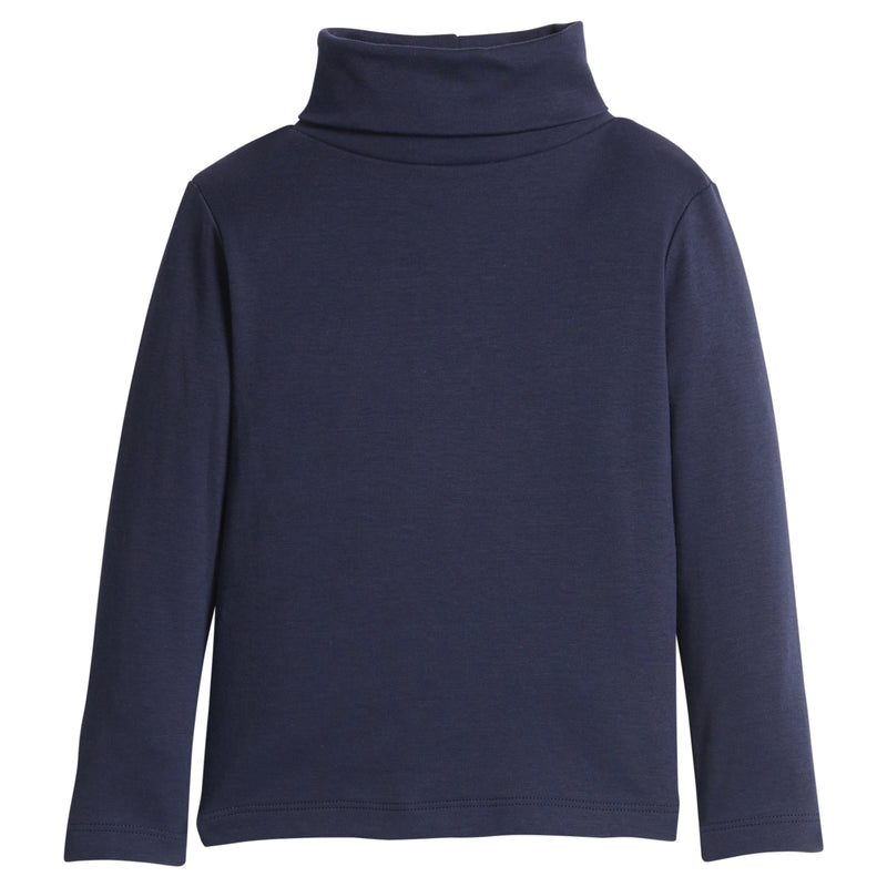Solid Turtleneck - White and Navy (Size 3T) EUC