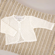 Grace Knit Ivory Sweater (Size 6-12M) EUC