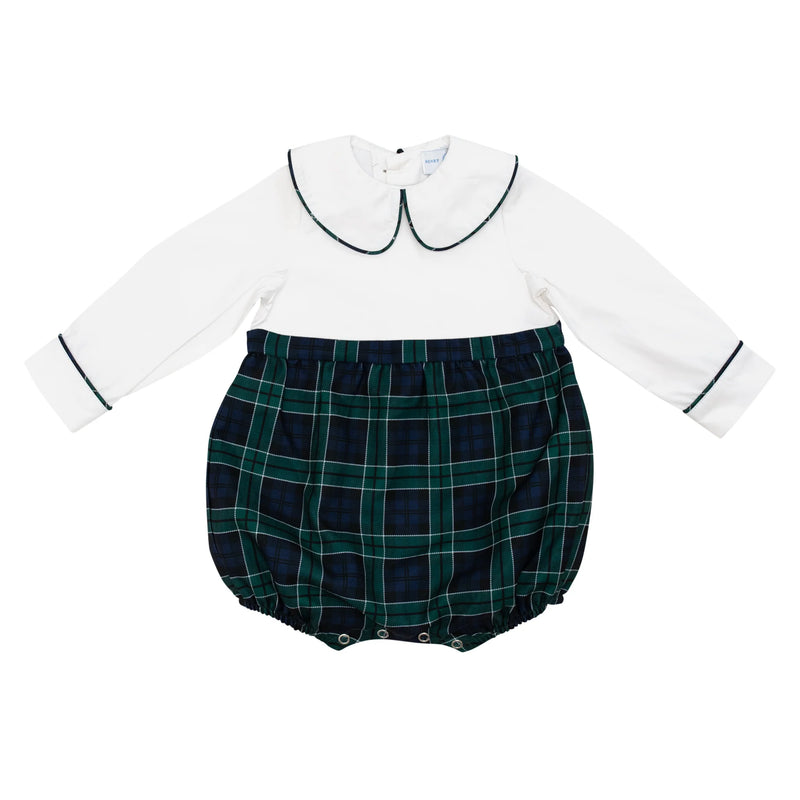 Long Sleeve Beau Bubble in Newbury Tartan (Size 3T) NWOT