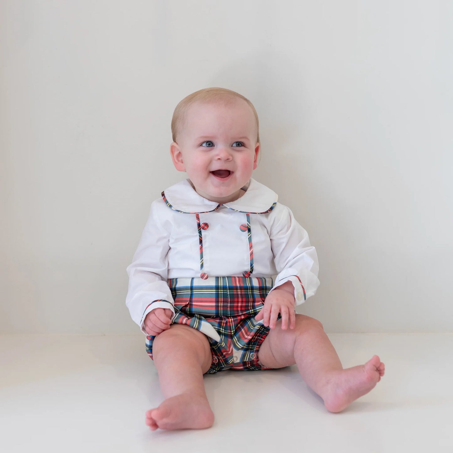 Long Sleeve Barrett Bubble in Townsend Tartan (Size 3T) NWOT