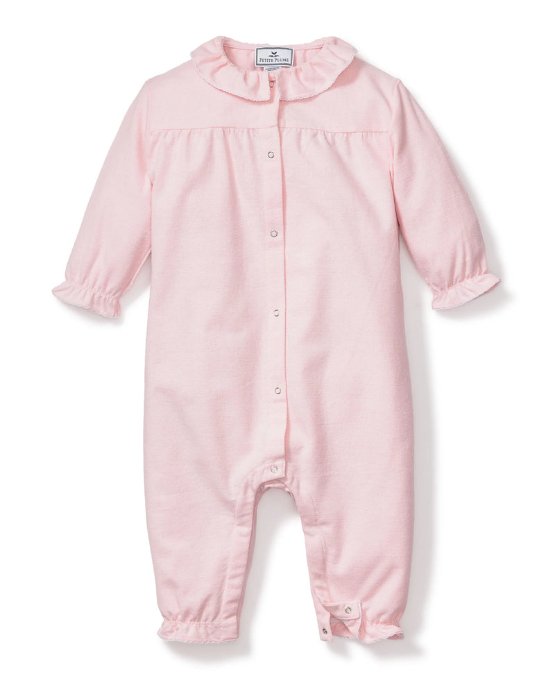 Baby's Flannel Madeline Romper in Pink (EUC 6-12M)