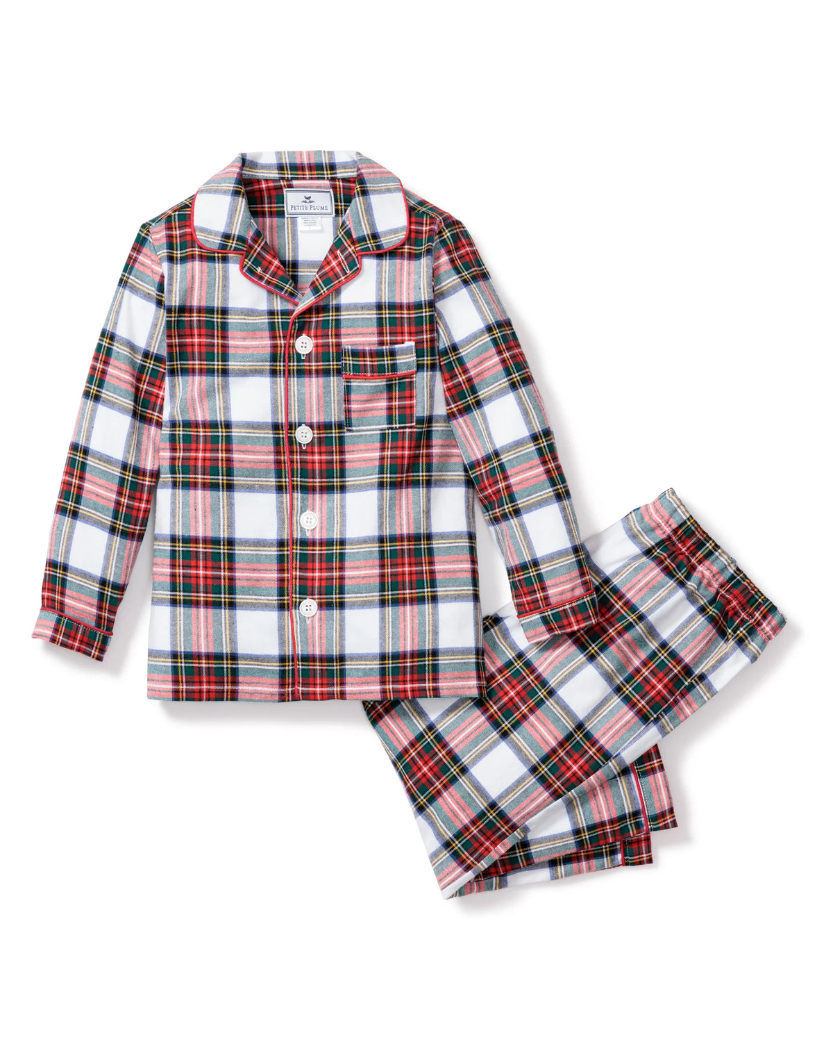 Kid's Brushed Twill Pajama Set in Balmoral Tartan (Size 2T) NWOT